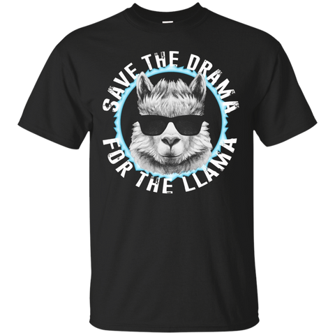 Save the Drama For the Llama T-Shirt_Black