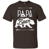 Papa Bear Mama Bear T-shirt - Funny Camping shirt_Black