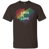 Love Is Love Rainbow T-shirt - Gay Lesbian Pride Shirts