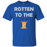 Punny T-shirts - Rotten To The Core - For Men and Boys_Black
