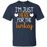 I'm Just Here For The Turkey Funny Thanksgiving