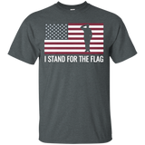 I Stand For The Flag Tshirt- Trump Football Tee Shirt_black