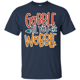 Gobble Till You Wobble Thanksgiving T Shirt_black