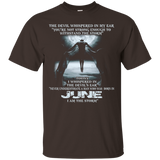 The Devil - born in JUNE - the storm - T-shirt month gif_Black