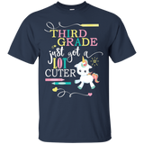 Third Grade School T-Shirt- Got A Lot Cuter With Unicorn_Black