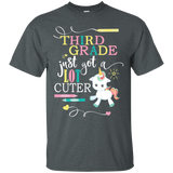 Third Grade School T-Shirt- Got A Lot Cuter With Unicorn_Black