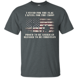 Stand For The Flag Kneel For The Cross T-shirt Usa Proud_black=