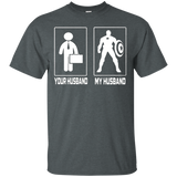 Womens Your Husband My Husband Superhero Wife T-Shirt_Black