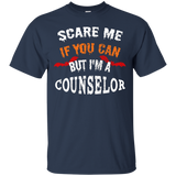 Scare Me If You Can But I'm A Counselor Halloween T-Shirt_Black