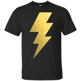 Lightning Bolt T-shirt Gold Casual Unisex Printed Tees Tops