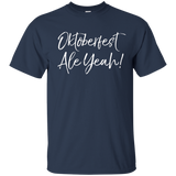 Oktoberfest Ale Yeah! Shirt Funny German Beer Drinking Tee_Navy