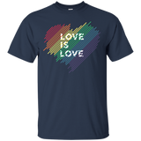 Love Is Love Rainbow T-shirt - Gay Lesbian Pride Shirts