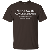 PEOPLE SAY I'M CONDESCENDING T-SHIRT_Black
