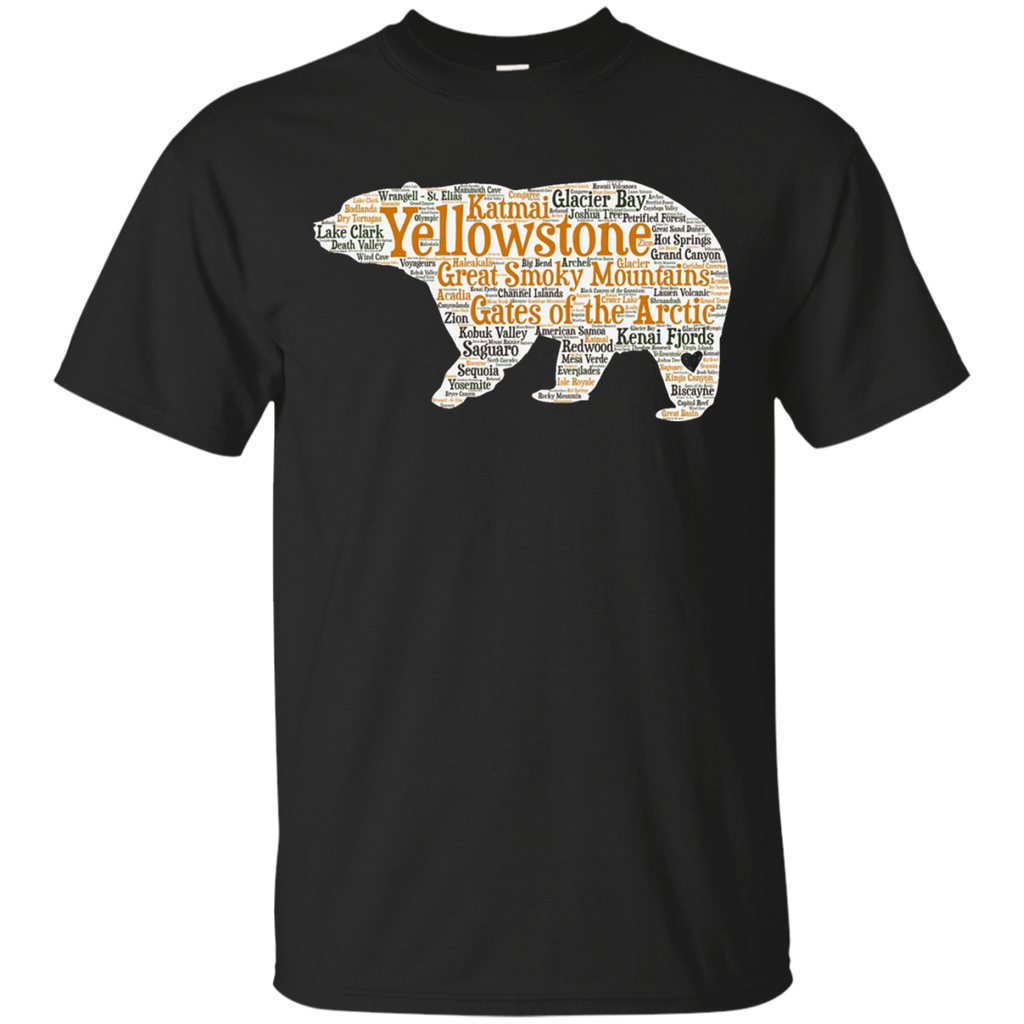 National Parks T Shirt All 59 National Parks Shirt_Black