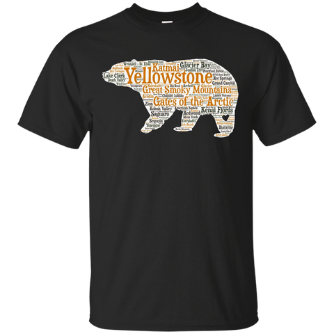 National Parks T Shirt All 59 National Parks Shirt_Black
