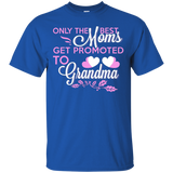 Only The Best Moms Get Promoted To Grandma T Shirt_Black