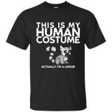 This is my Human Costume Actually I'm a Lemur Shirt_Navy