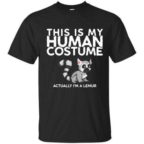 This is my Human Costume Actually I'm a Lemur Shirt_Navy