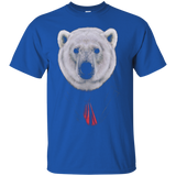 Sharp Looking Polar Bear in Black Suit with Red Tie T-Shirt_Black