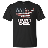 I Don't Kneel Patriotic American T-shirt_black=