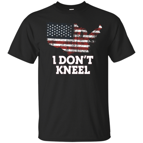 I Don't Kneel Patriotic American T-shirt_black=