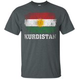 Kurdistan Kurdish Flag Vintage Distressed Aged Look
