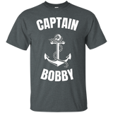 Captain Bobby T-shirt Personalized Boat Captain Shirt_black=