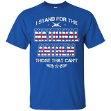 I Stand For The National Anthem Those That Can't Flag Shirts_black