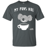My Puns Are Koala Tea T Shirt_Black