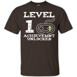 Level 1 Achievement Unlocked Birthday T-shirt_black=