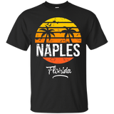 Naples Florida Vintage T Shirt Retro Beach Style_Black