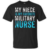 My Niece is My Favorite Military Nurse T-Shirt_Black