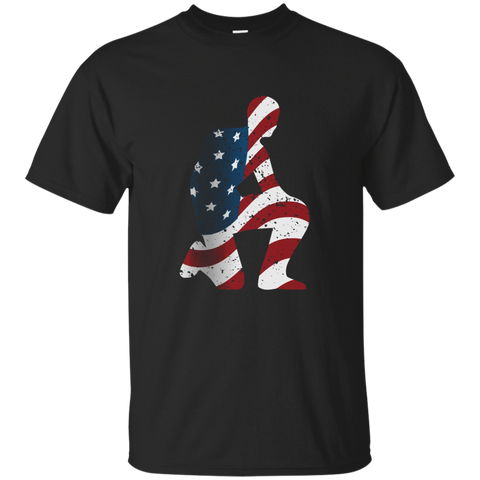 Take A Knee Kneeling Against Police Brutality Protest Tee_black=