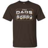 Great Dads Get Promoted To Poppy - Coolest Grandpa Shirt_black=