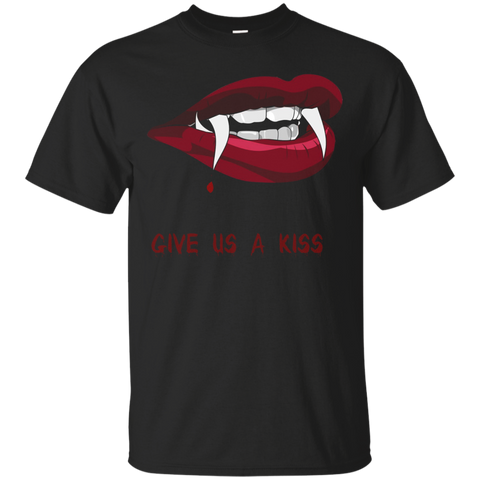 Give Us A Kiss Funny T Shirt_black