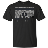 Cool Israel Binary Flag T-shirt_black