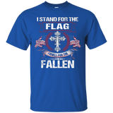 I Stand For The Flag, Kneel For The Fallen T Shirt_black