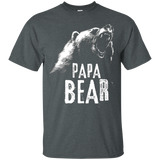 Papa Bear Best Dad TShirt Fathers Day Father Pop Gift_Black