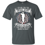 I Stand For The National Anthem - Veteran's Day T-shirt_black