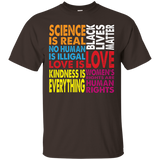 Science Is Real Black Lives Matters Human Rights LGTB TShirt_Black