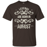 Original Legends Are Born In August T Shirt_Black