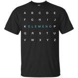 T Shirt Funny Alphabet Shirts Elemeno Parents Teachers ABC_Black