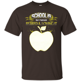 school is out forever tshirt for Retired Teacher Retirement_Black