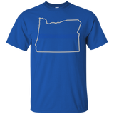 Oregon Thin Blue Line Police T-Shirt_Black