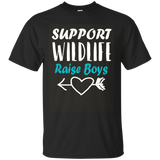 Support Wildlife Raise Boys T Shirt_Olive