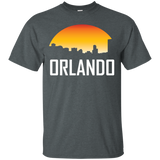Orlando Florida Sunset Skyline Silhouette T-Shirt_Black