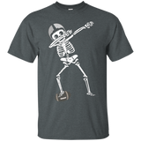 Halloween Dabbing Skeleton Football Shirt Dabbing Soccer Tee_black