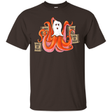 Funny Octopus Ghost Halloween Trick Or Treat T-shirt_black=