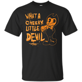 What a cheeky little devil tshirt_Black