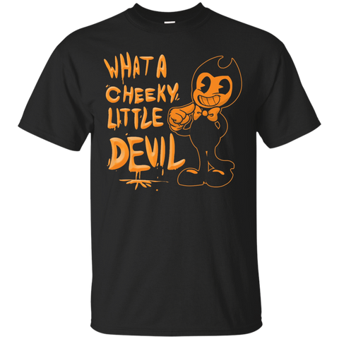 What a cheeky little devil tshirt_Black